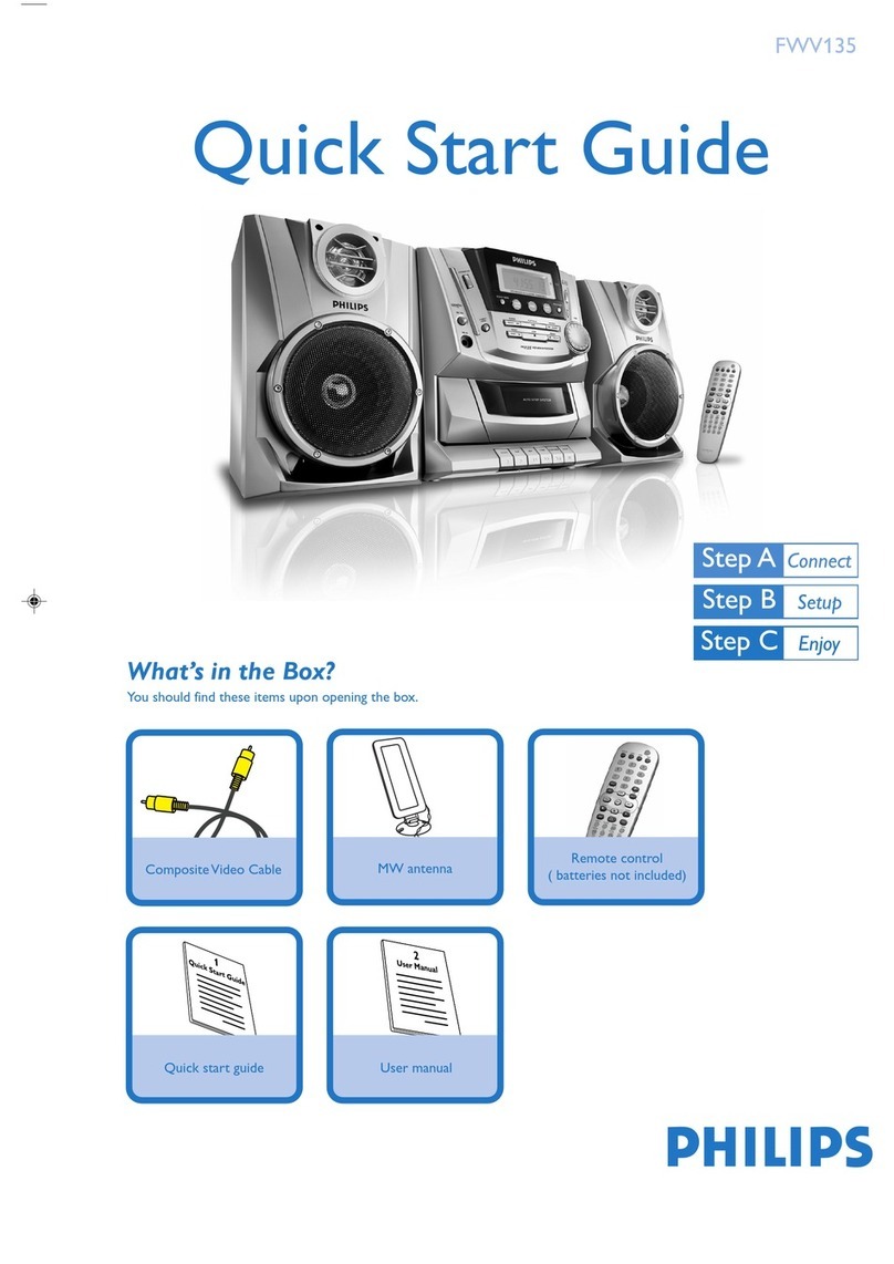 Philips FWV135 User manual