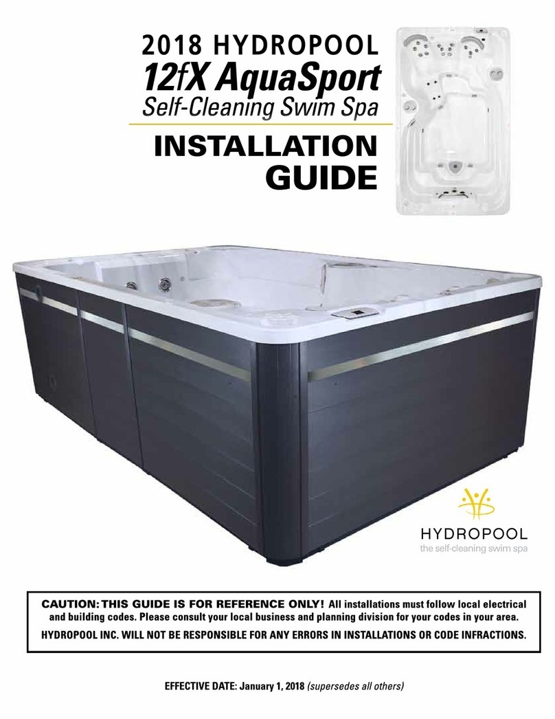 Hydropool AquaSport 12fX installation guide