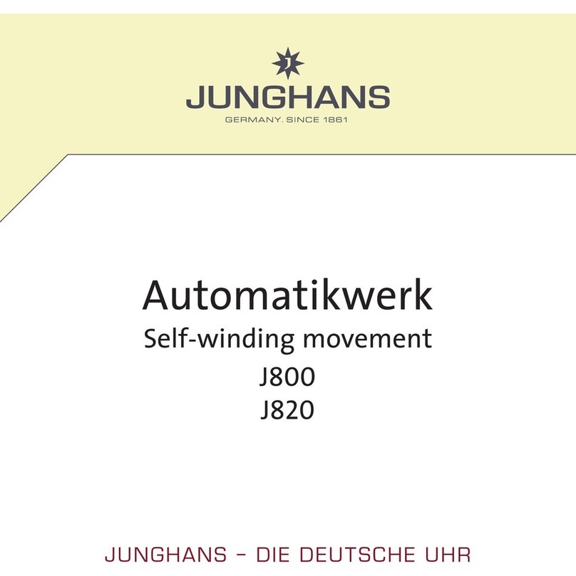 Junghans J800 Instructions for use