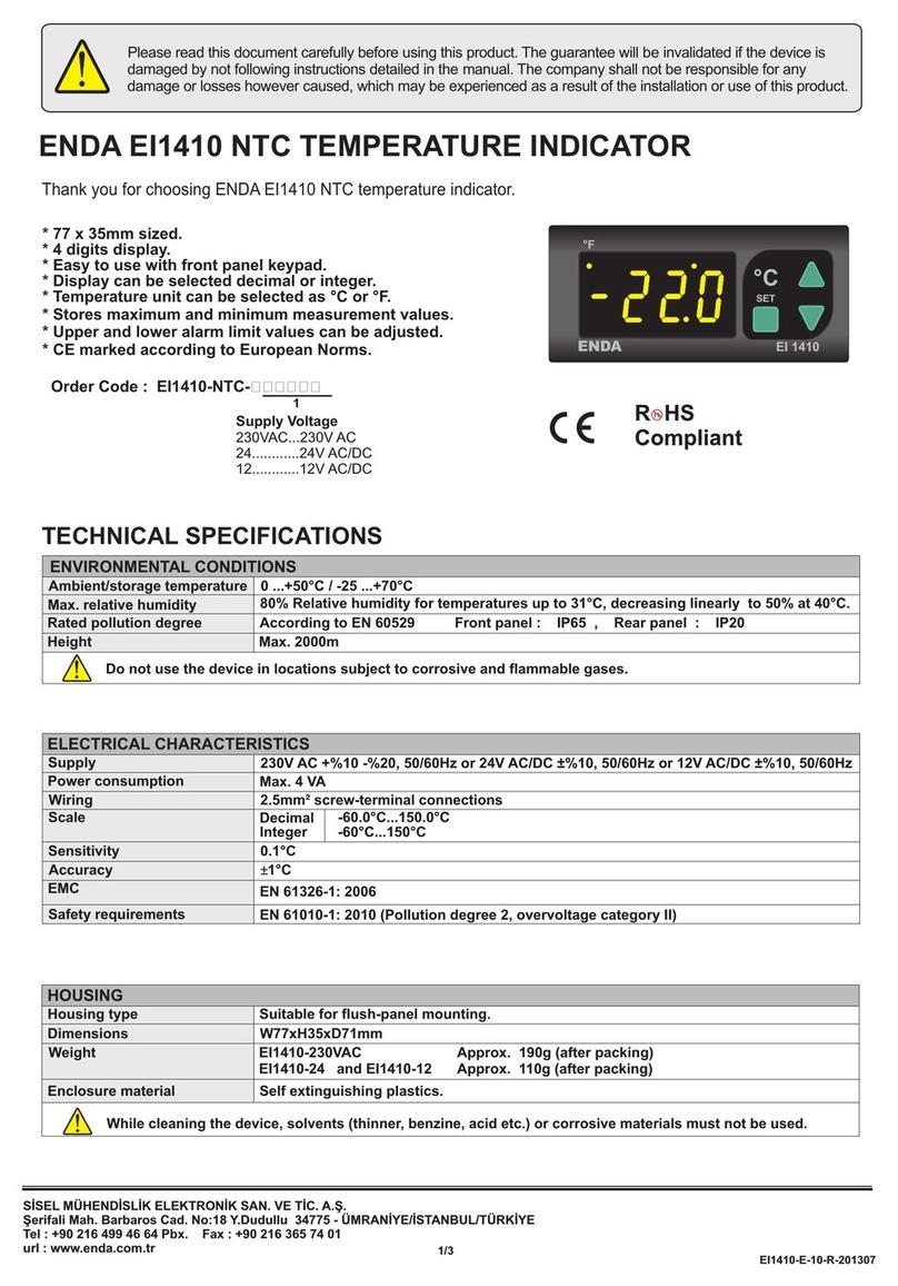 ENDA EI1410 NTC User manual
