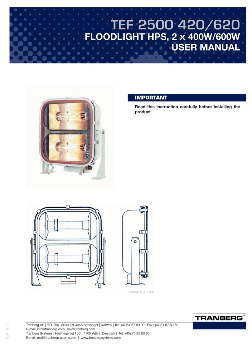 Tranberg TEF 2500 420 user manual