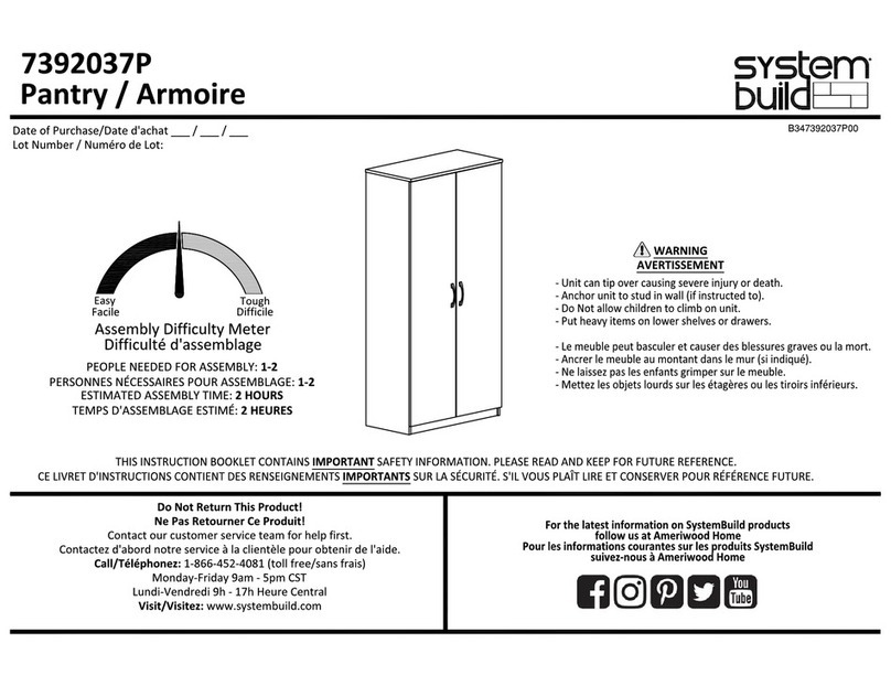 System Build 7392037P User manual