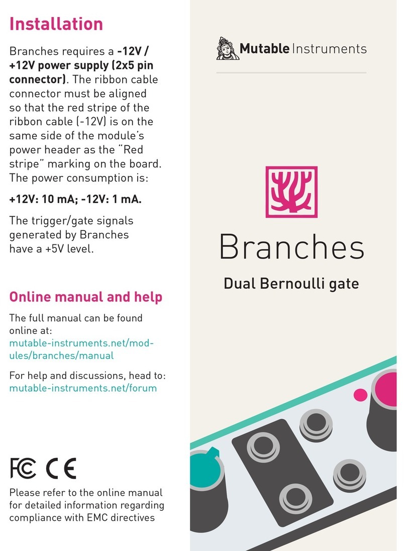 Mutable Instruments Branches User manual