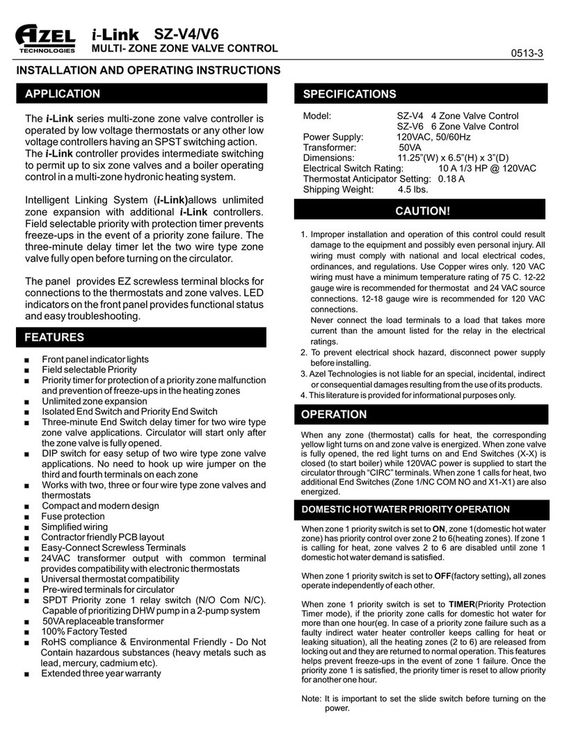 Azel i-Link SZ-V4 Installation and operating instructions