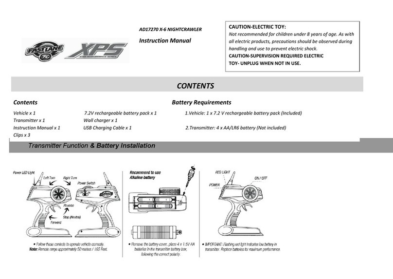 Fast Lane XPS AD17270 X-6 NIGHTCRAWLER instruction manual