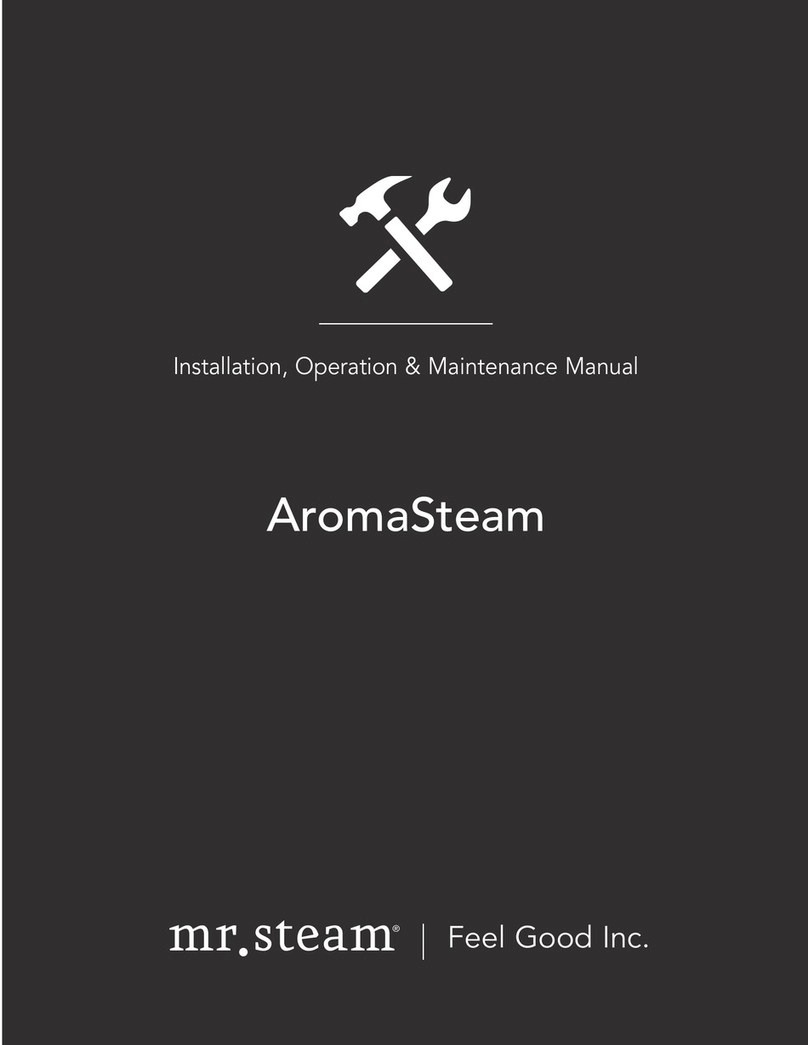 mr. steam aromasteam Installation, operation & maintenance manual