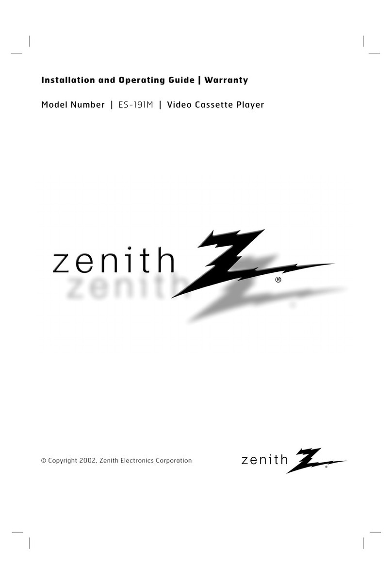 Zenith ES-191M User manual