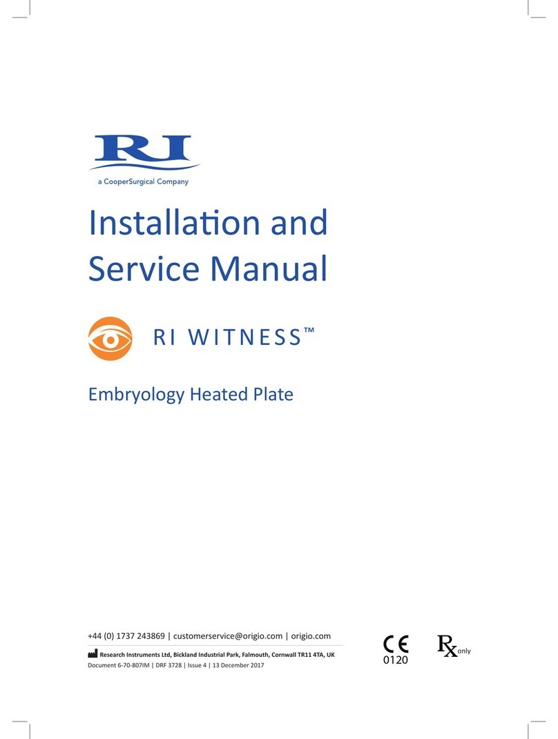 Research Instruments WITNESS Installation and service manual