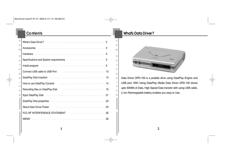Hyun Won Data Driver DPD-100 owner's manual