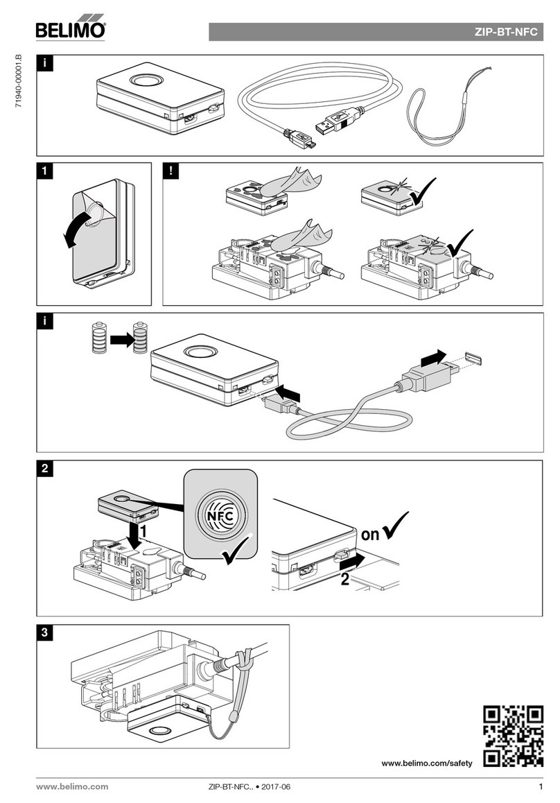 Belimo ZIP-BT-NFC user manual