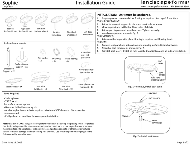 Landscape Forms Sophie installation guide