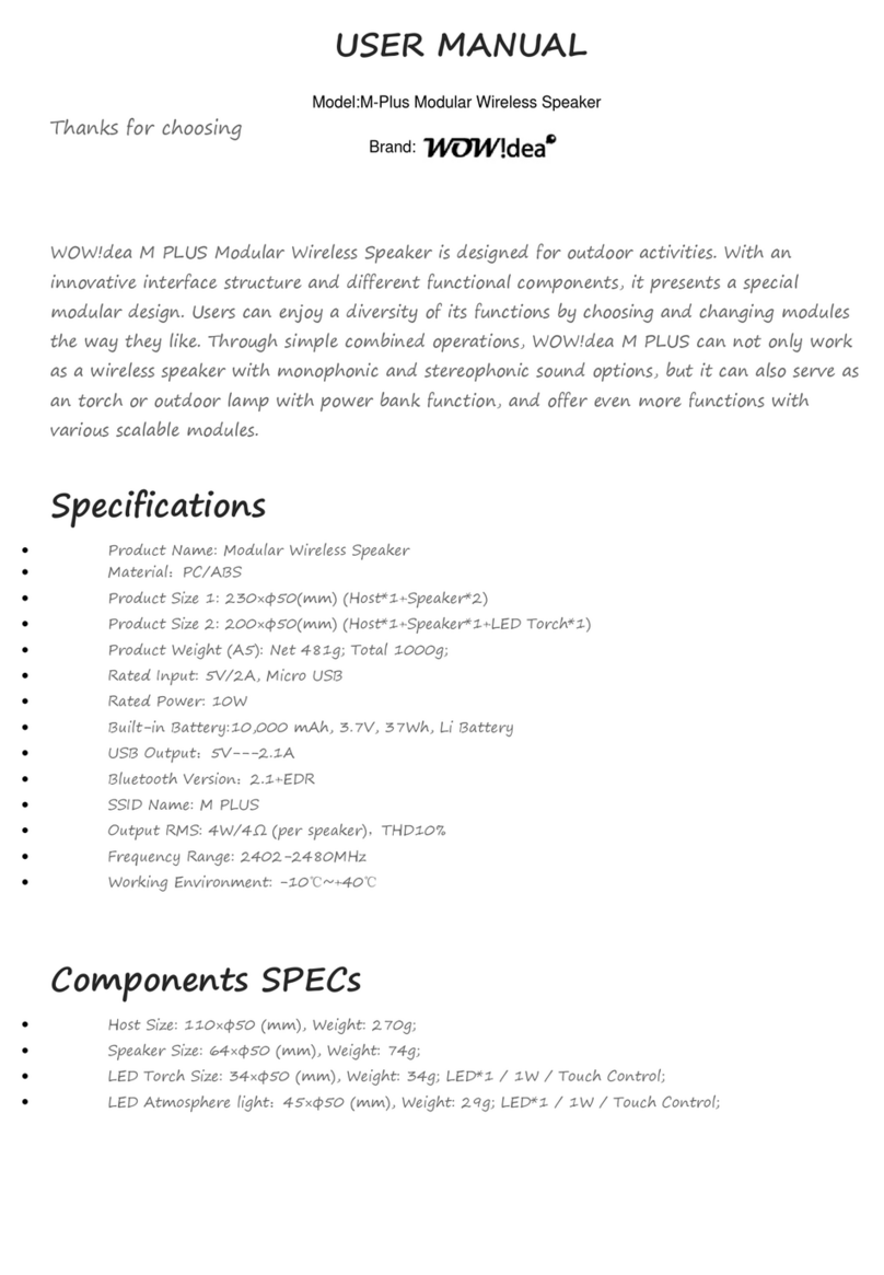 WOW!dea M PLUS user manual