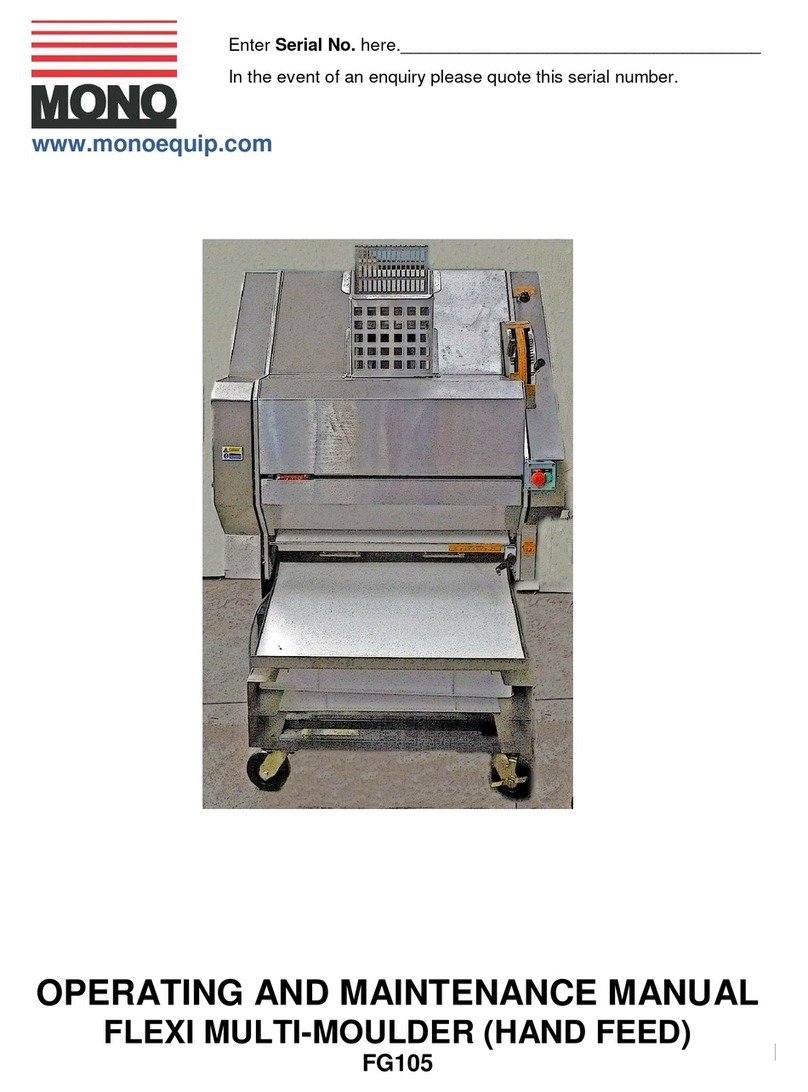 Mono Equipment FG105 Operating and maintenance manual