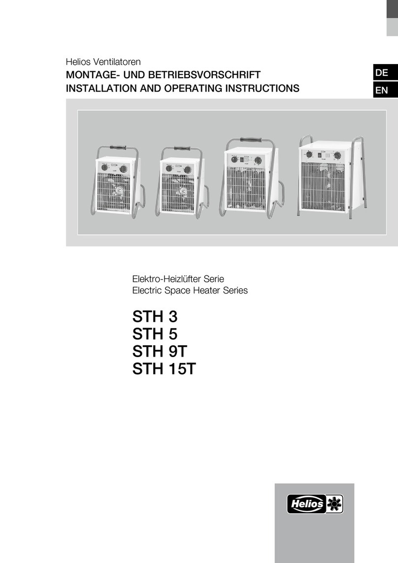 Helios Electric Space Heater Series User manual