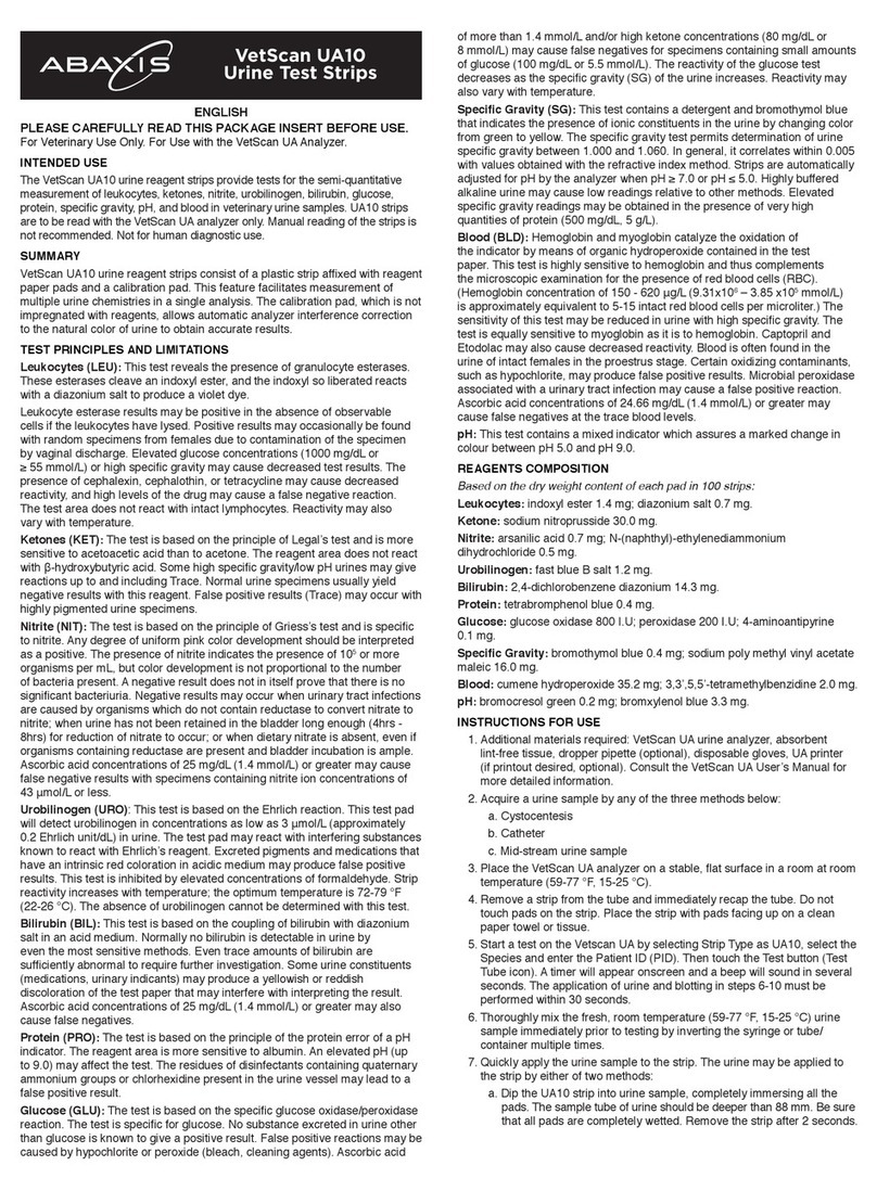 Abaxis VetScan UA10 manual