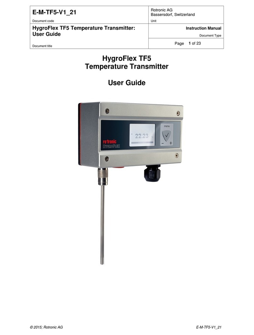 Rotronic HygroFlex TF5 user guide