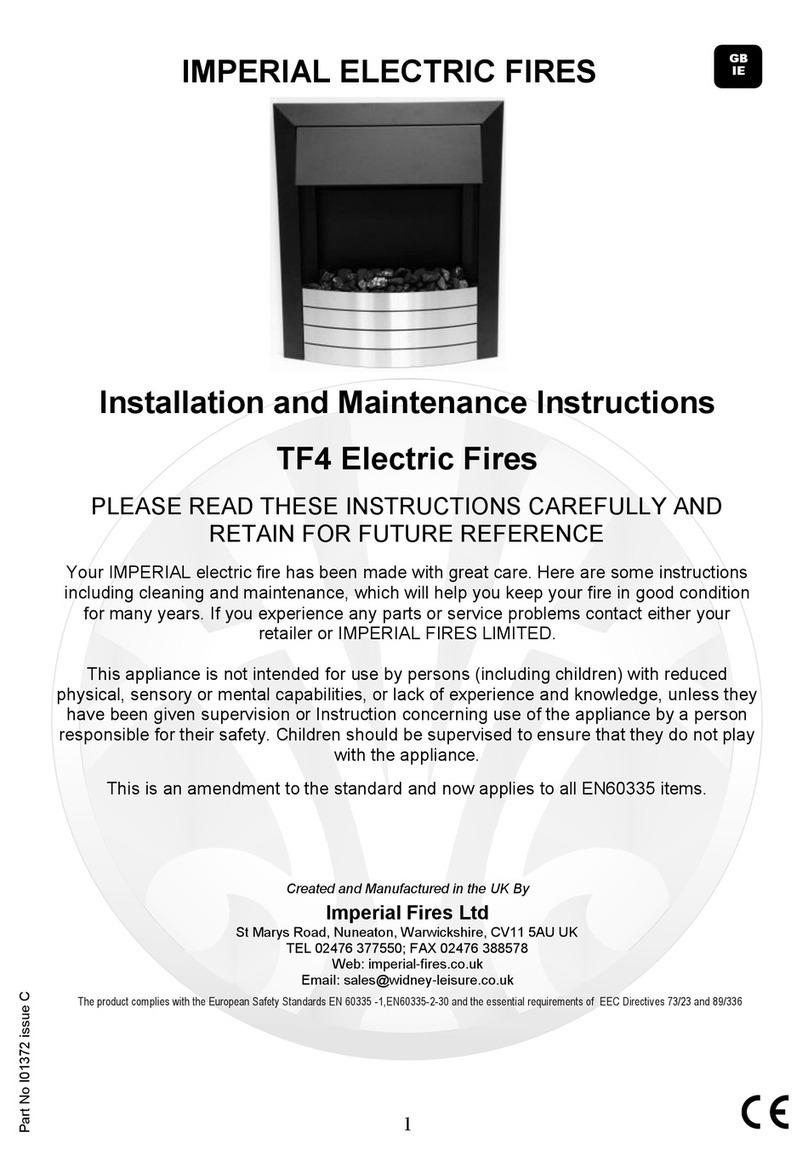 Imperial Fires TF4 Installation and maintenance instructions Imperial Fires TF4 Installation and maintenance instructions