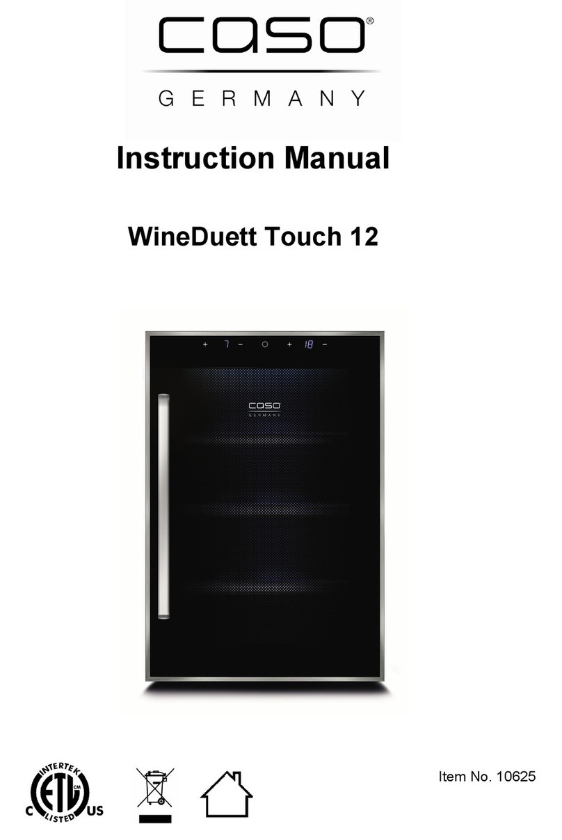 Caso WineDuett Touch 12 User manual Caso WineDuett Touch 12 User manual