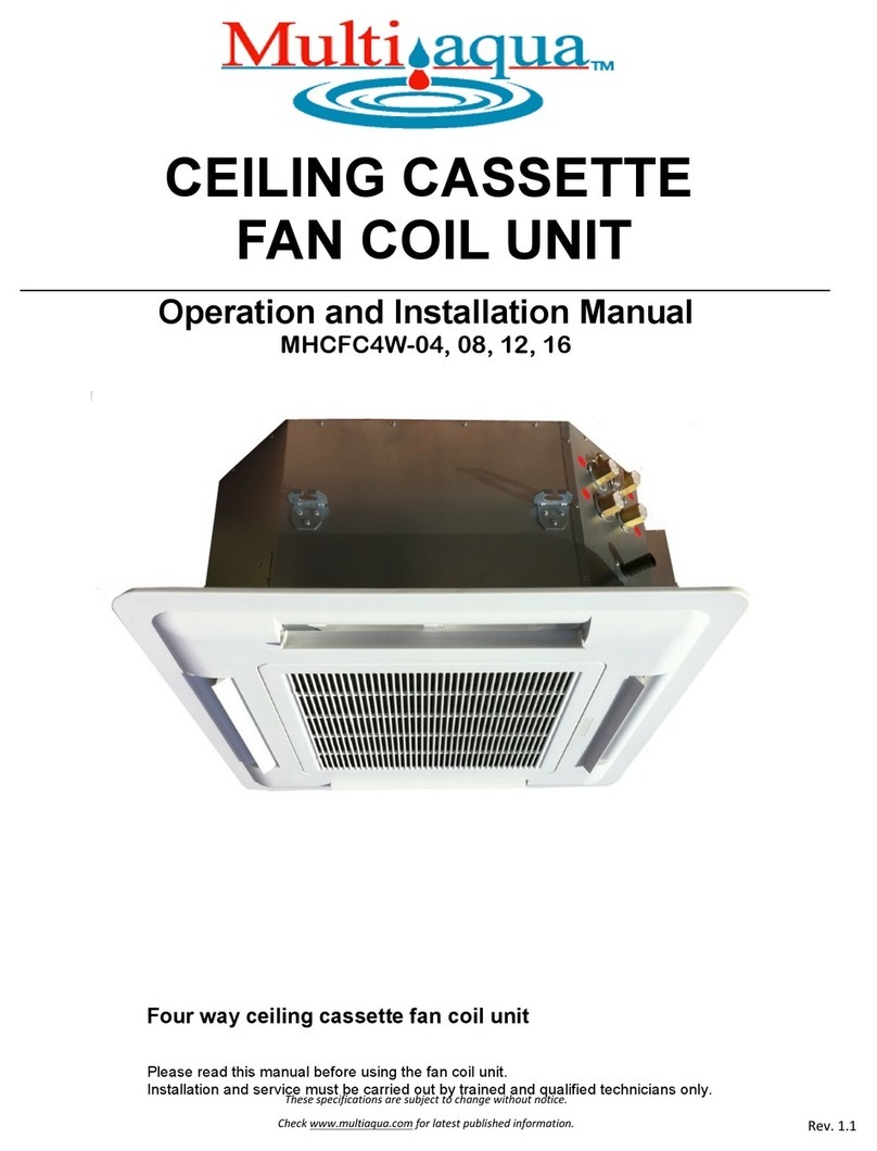 Multiaqua MHCFC4W-12 Operation and installation manual