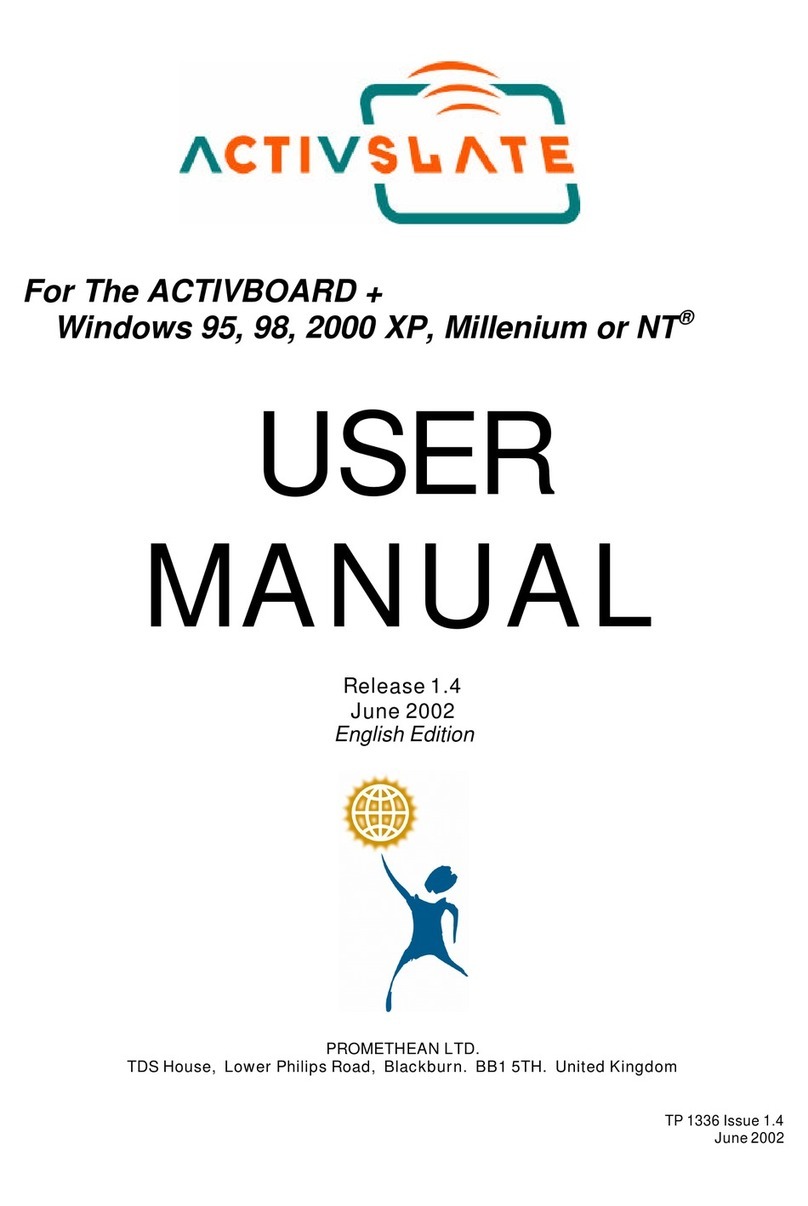 promethean ACTIVBOARD + User manual