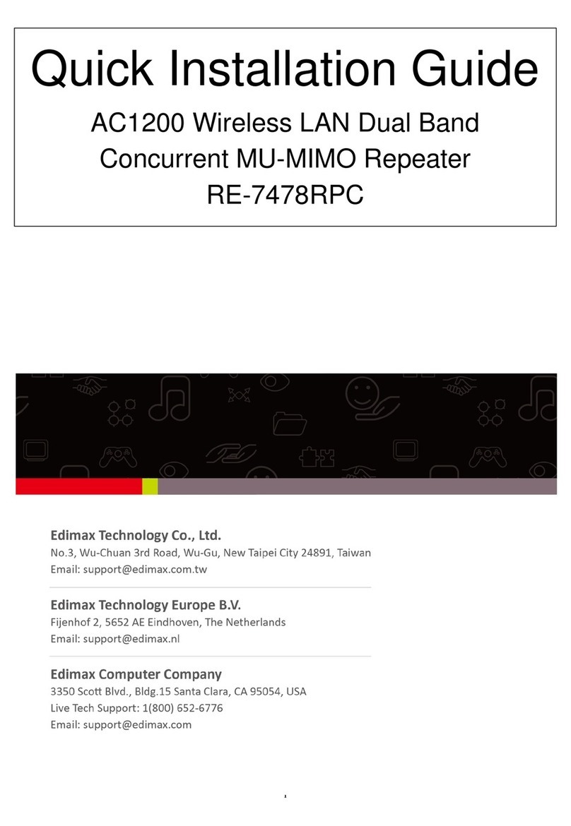 Edimax RE-7478RPC Quick installation guide