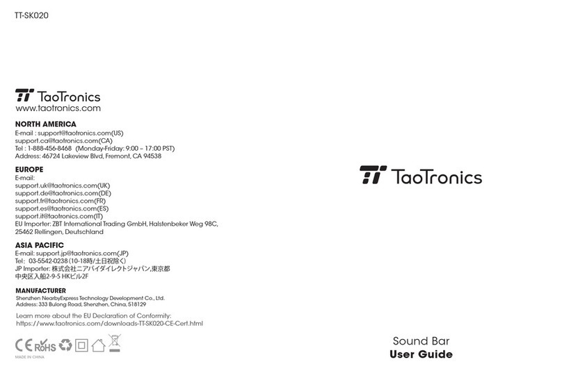 TaoTronics TT-SK020 User manual