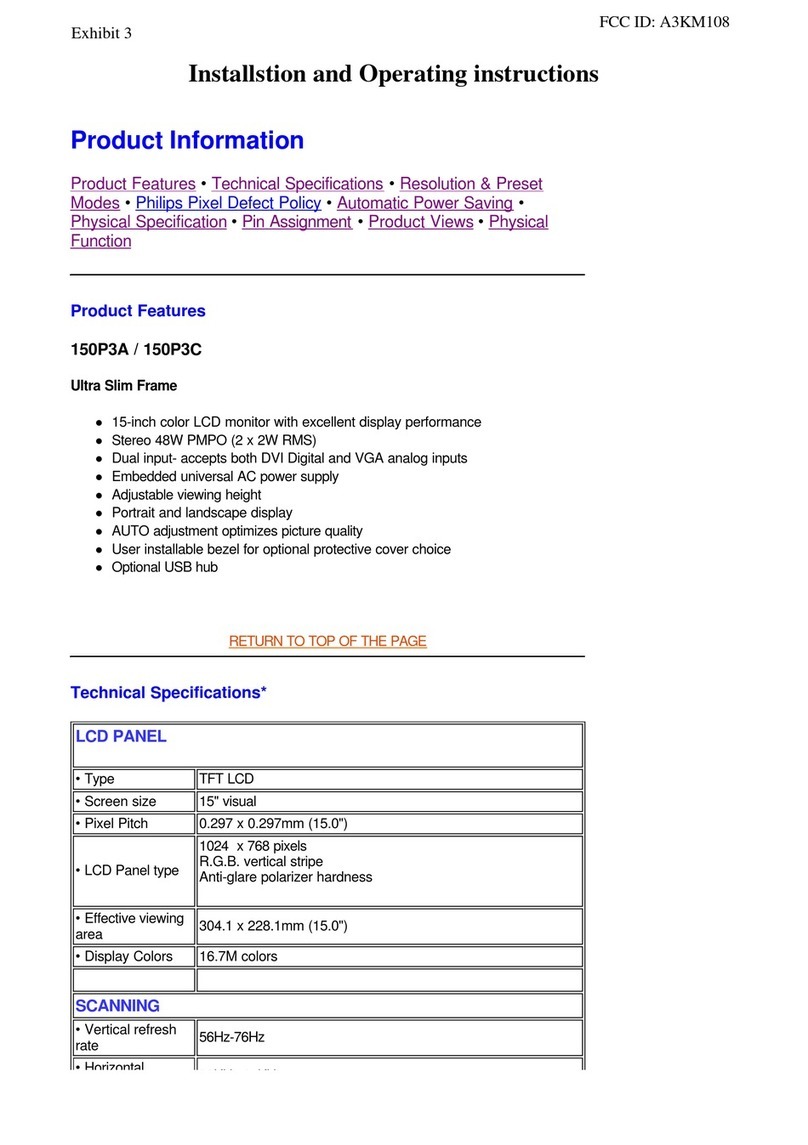 Philips 150P3A User manual