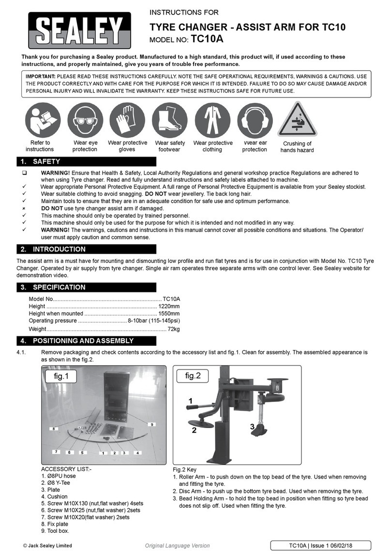 Sealey TC10A instructions