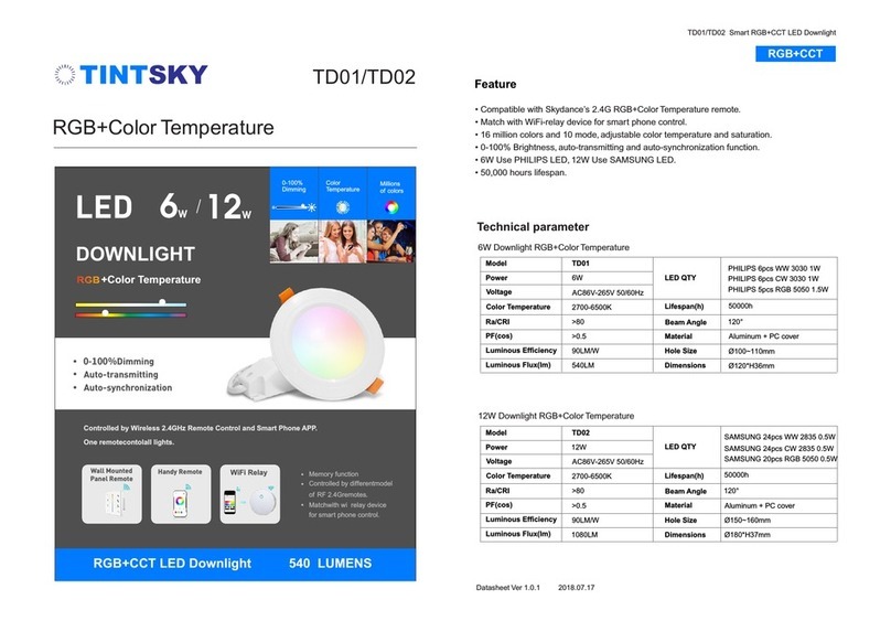TINTSKY TD01 User manual