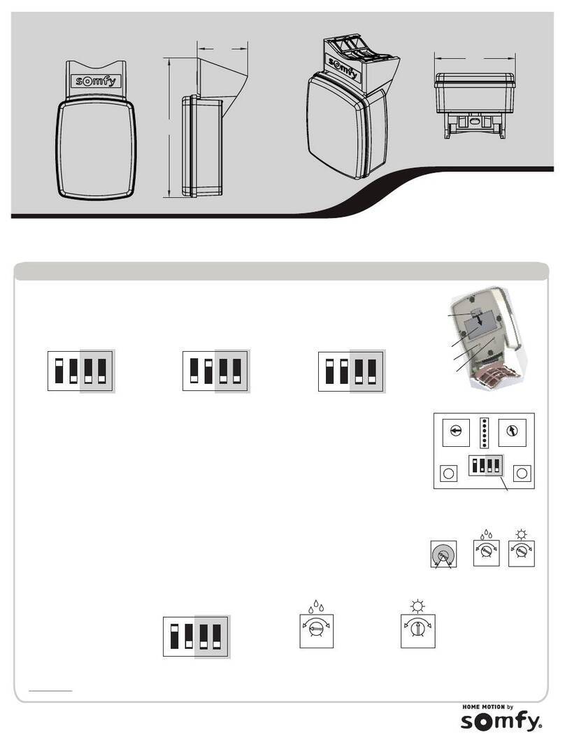 SOMFY LIGHTING OUTDOOR RTS instructions
