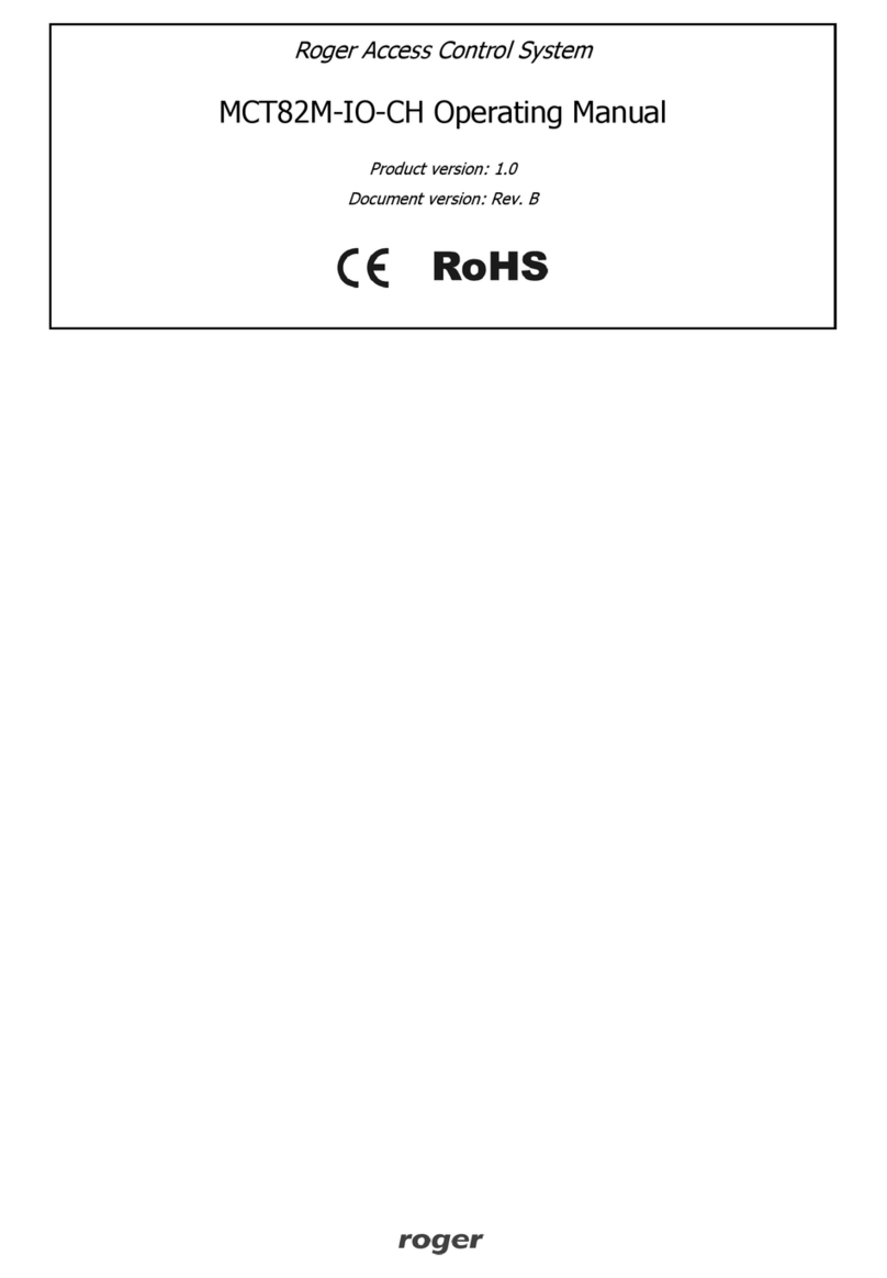 Roger MCT82M-IO-CH User manual