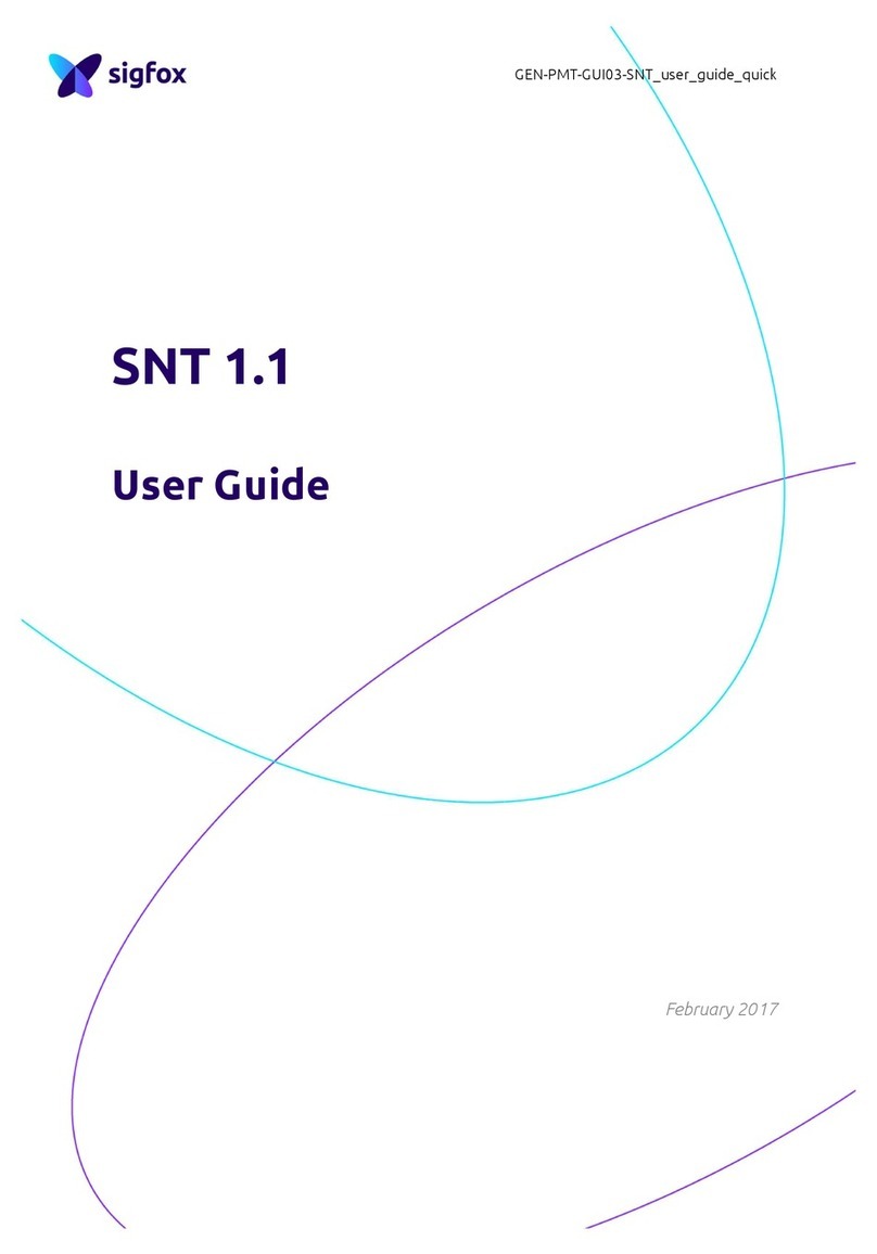 Sigfox SNT1.1-1 user guide