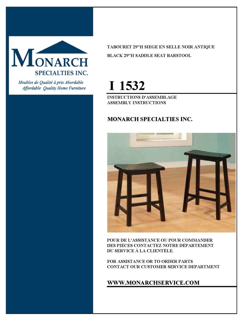 Monarch Specialties I 1532 Assembly instructions