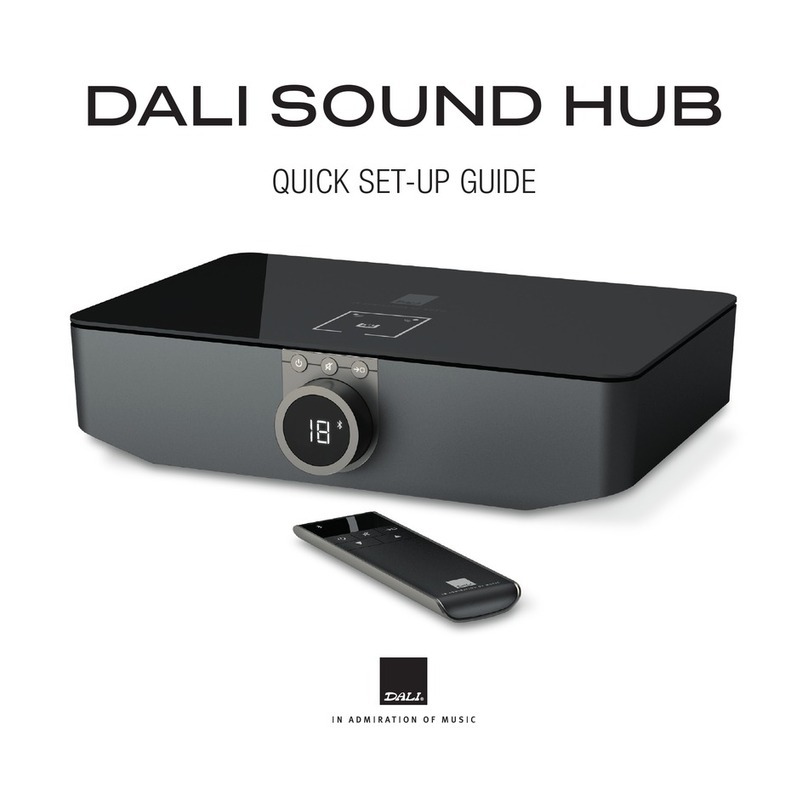 Dali Sound Hub Quick setup guide Dali Sound Hub Quick setup guide