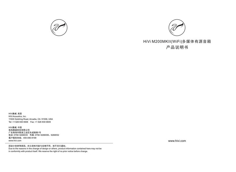 HiVi M200MKII user manual