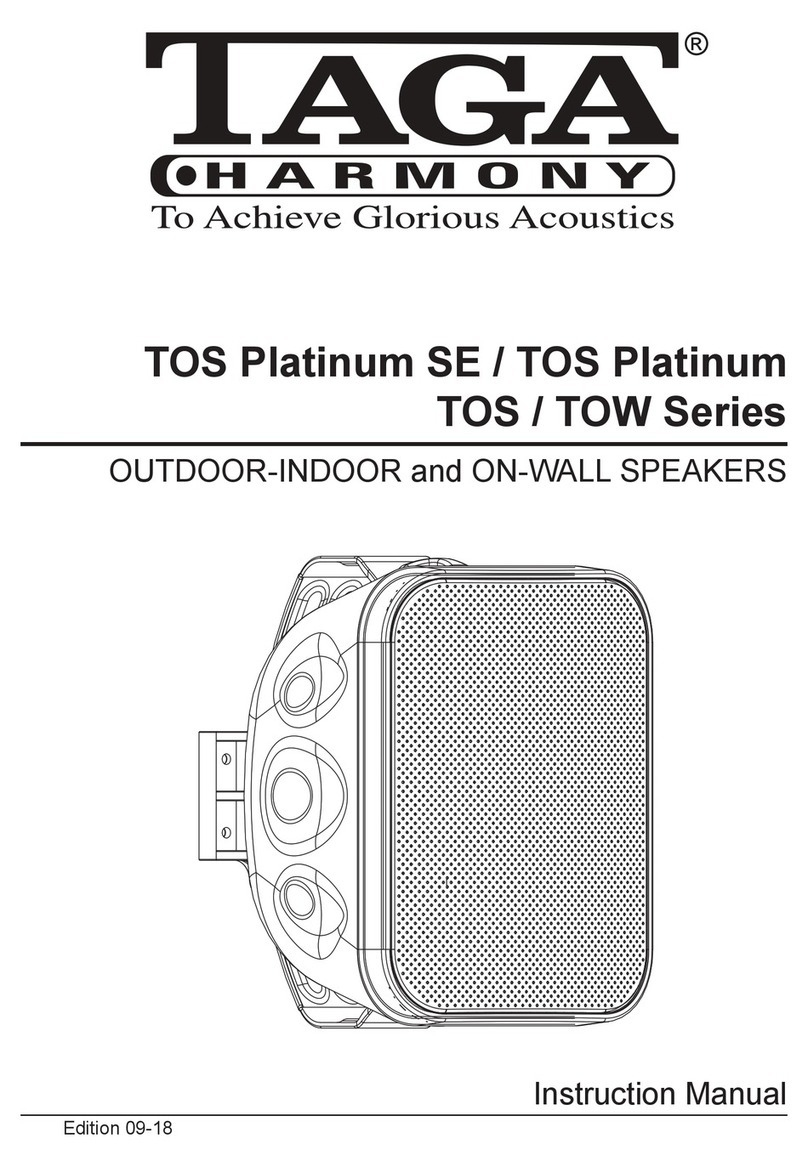 Taga Harmony TOS Series instruction manual