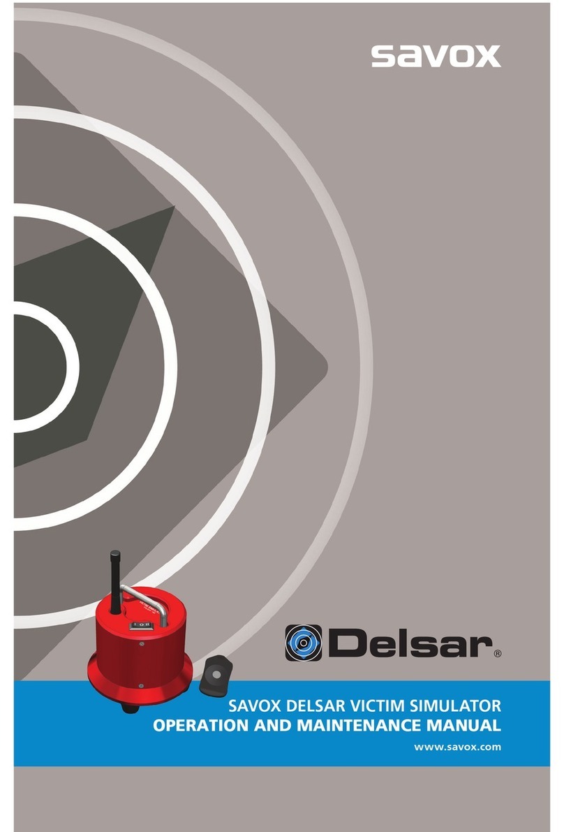 Savox Delsar Victim Simulator Operation and maintenance manual