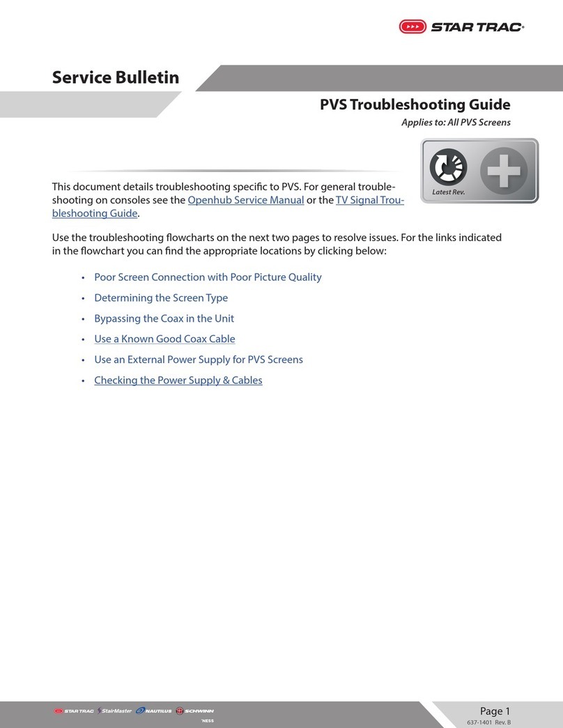 Star Trac PVS Service bulletin