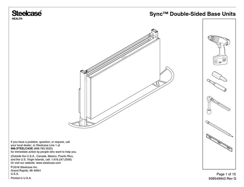 Steelcase Sync Double-Sided Base Unit Assembly instructions Steelcase Sync Double-Sided Base Unit Assembly instructions