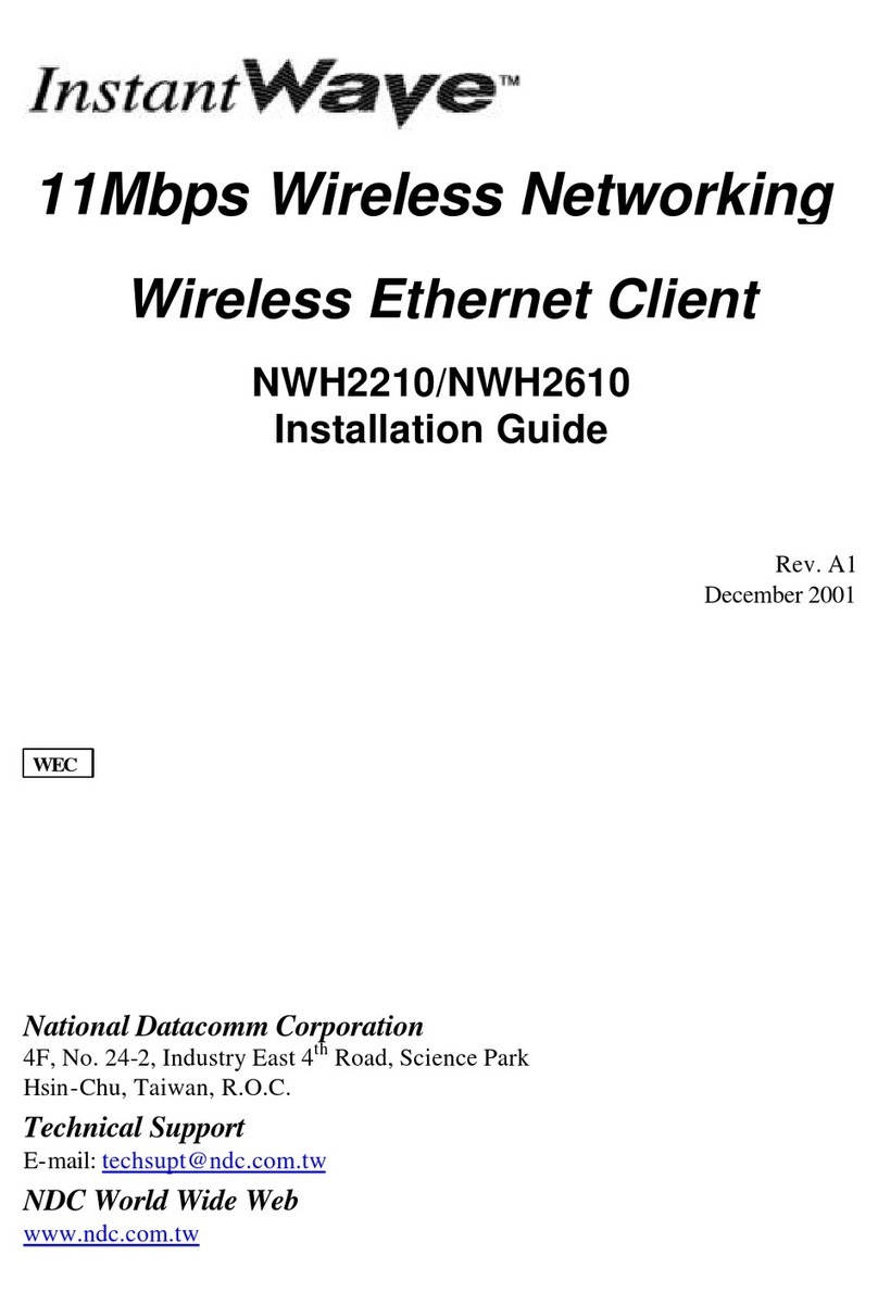 NDC InstantWave NWH2210 installation guide
