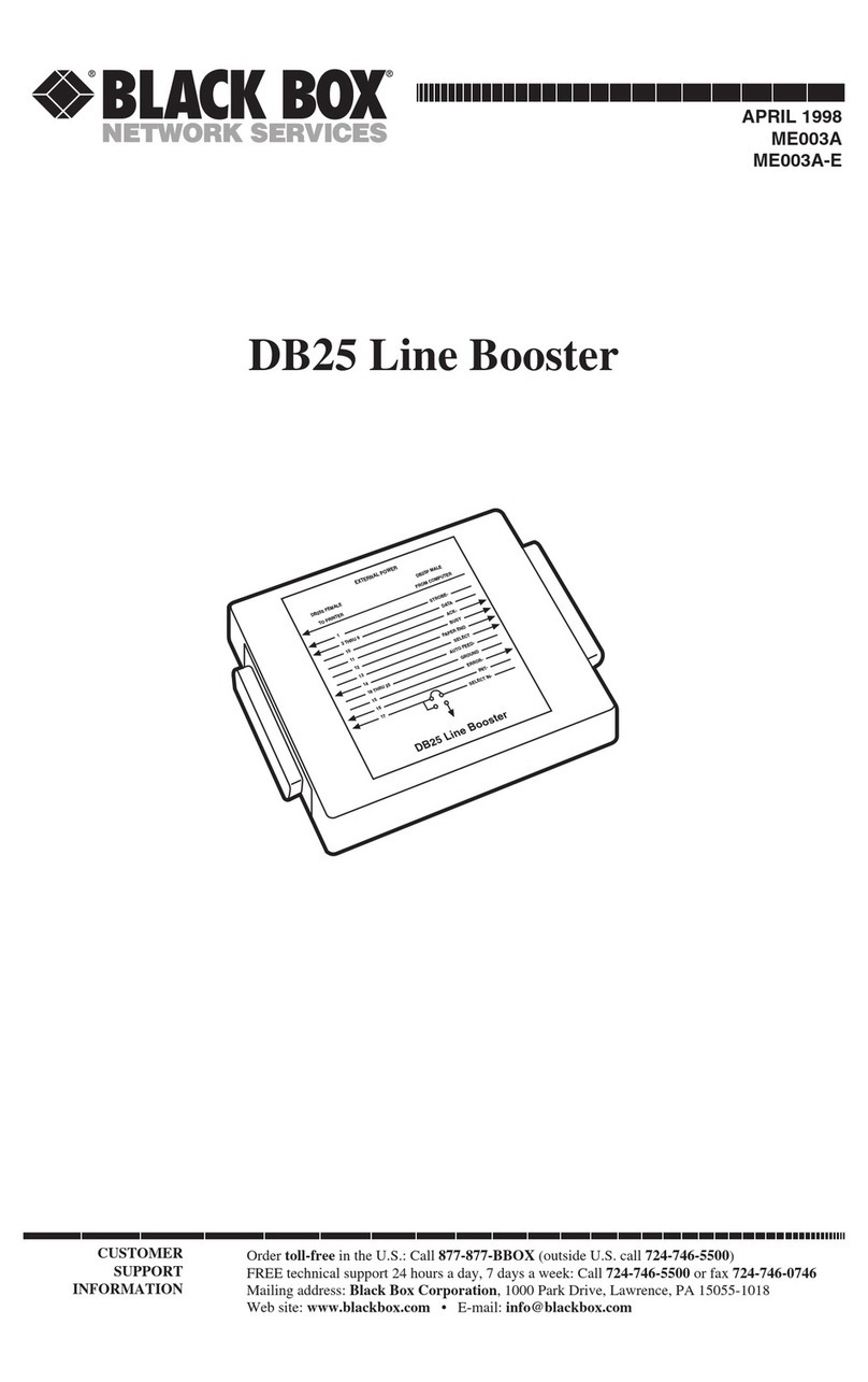 Black Box DB25 User manual