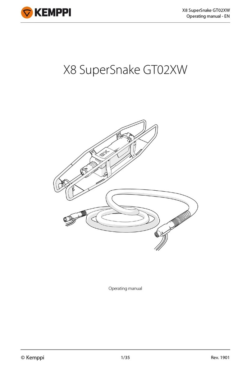 Kemppi X8 SuperSnake GT02XW User manual