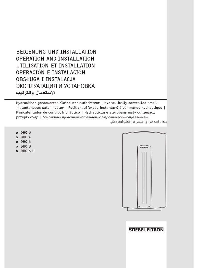 STIEBEL ELTRON DHC 3 Instruction Manual