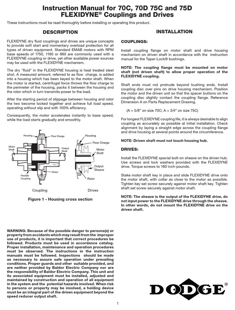 Dodge FLEXIDYNE 70C instruction manual
