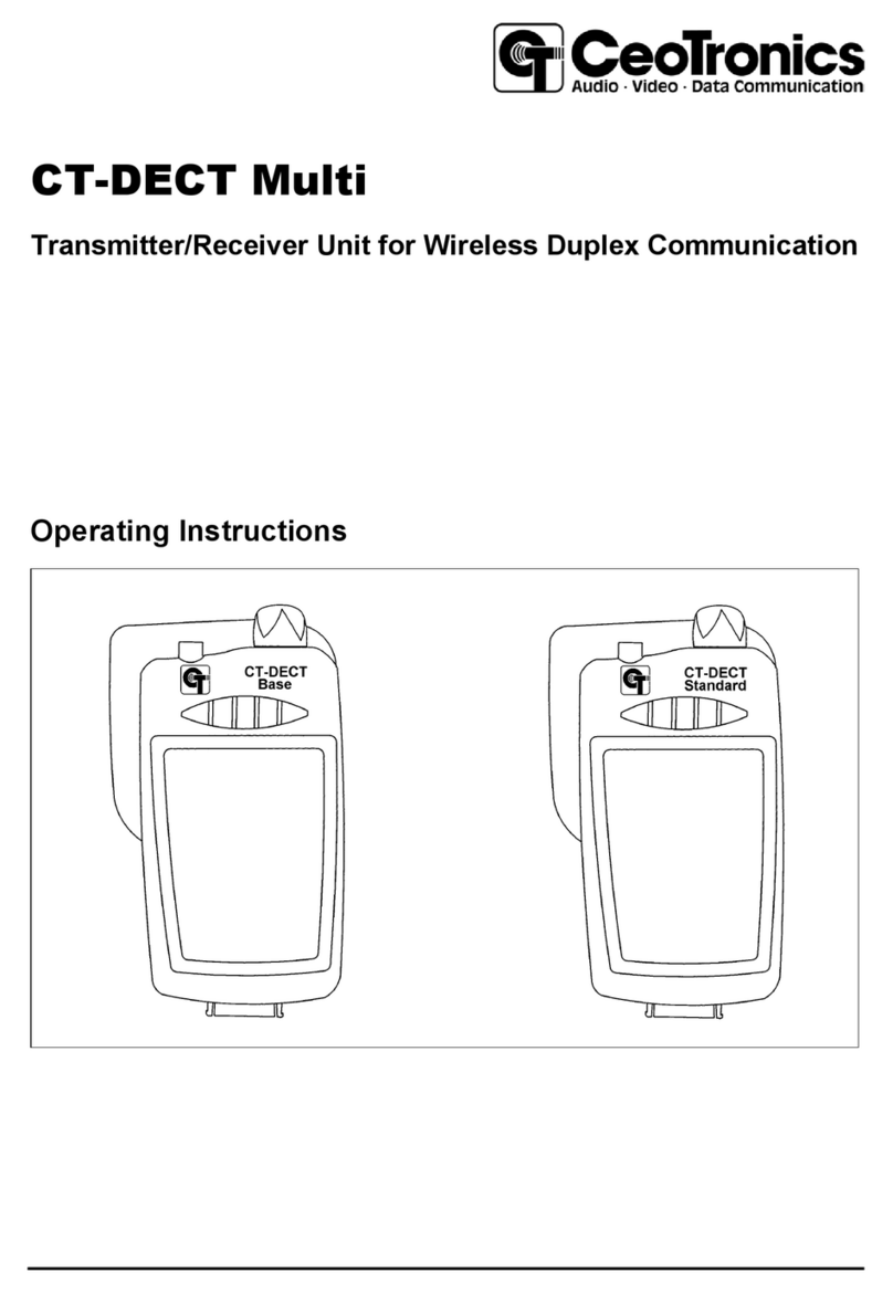 CeoTronics CT-DECT Base operating instructions