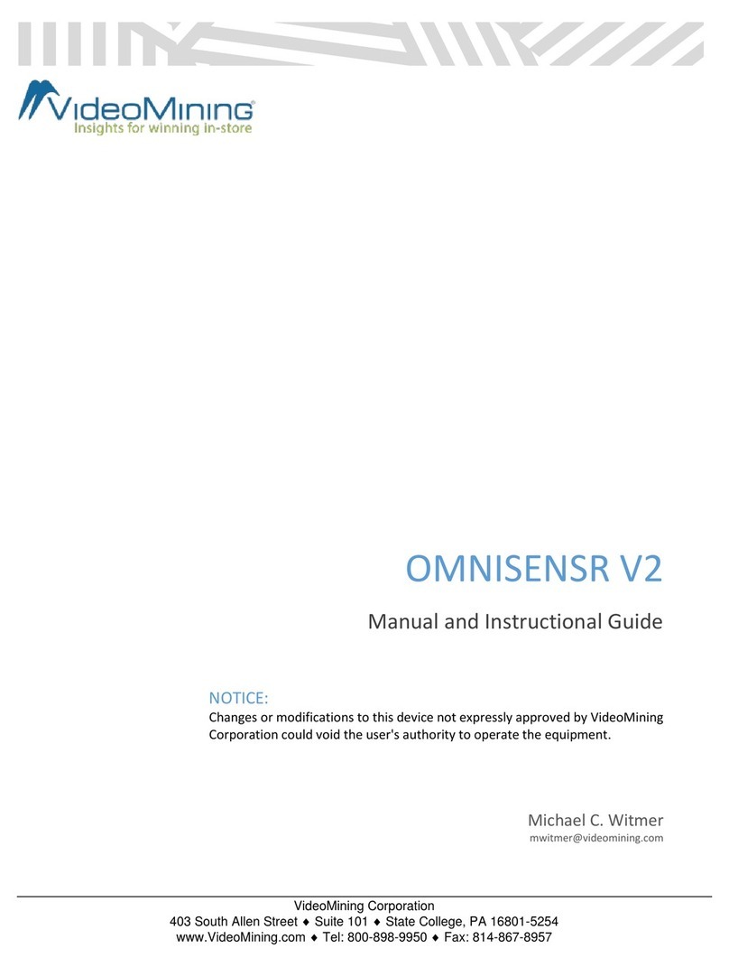 VideoMining OMNISENSR V2 Instructional guide