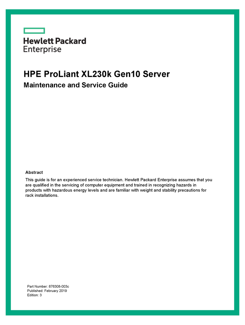 HPE ProLiant XL230k Gen10 Maintenance and service guide
