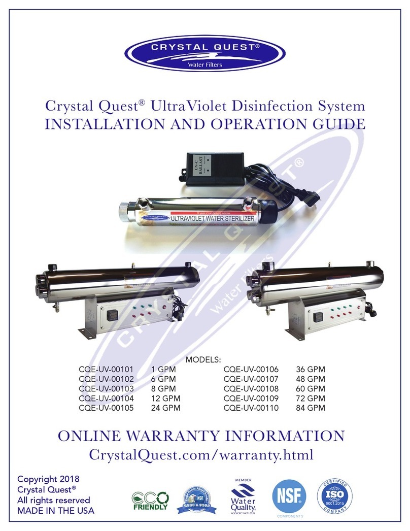 Crystal Quest CQE-UV-00101 Operating instructions