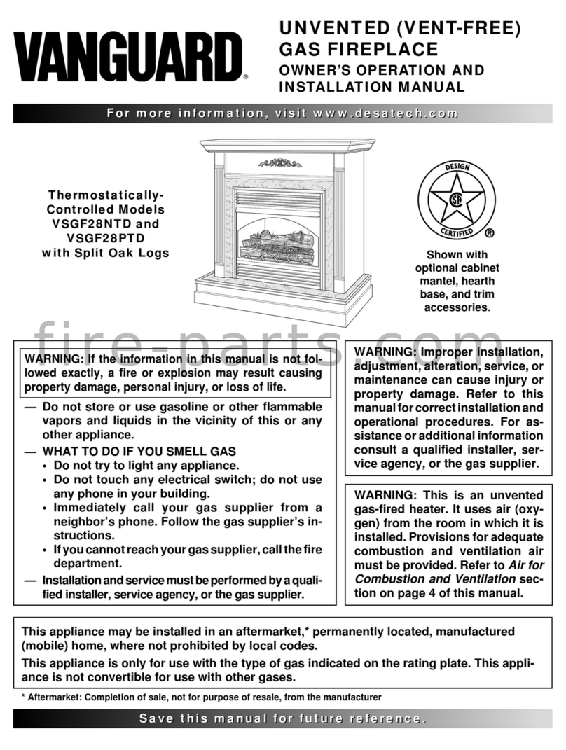 Vanguard VSGF28NTD Operating and maintenance instructions