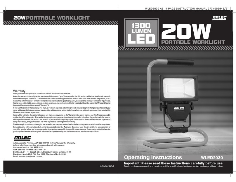 Arlec WLED2030 User manual